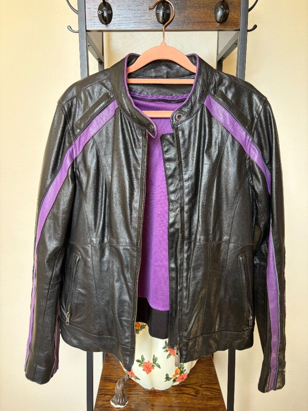 Womens Leather Riding Jacket
